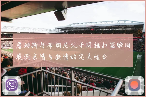 詹姆斯与布朗尼父子同框扣篮瞬间展现亲情与激情的完美结合